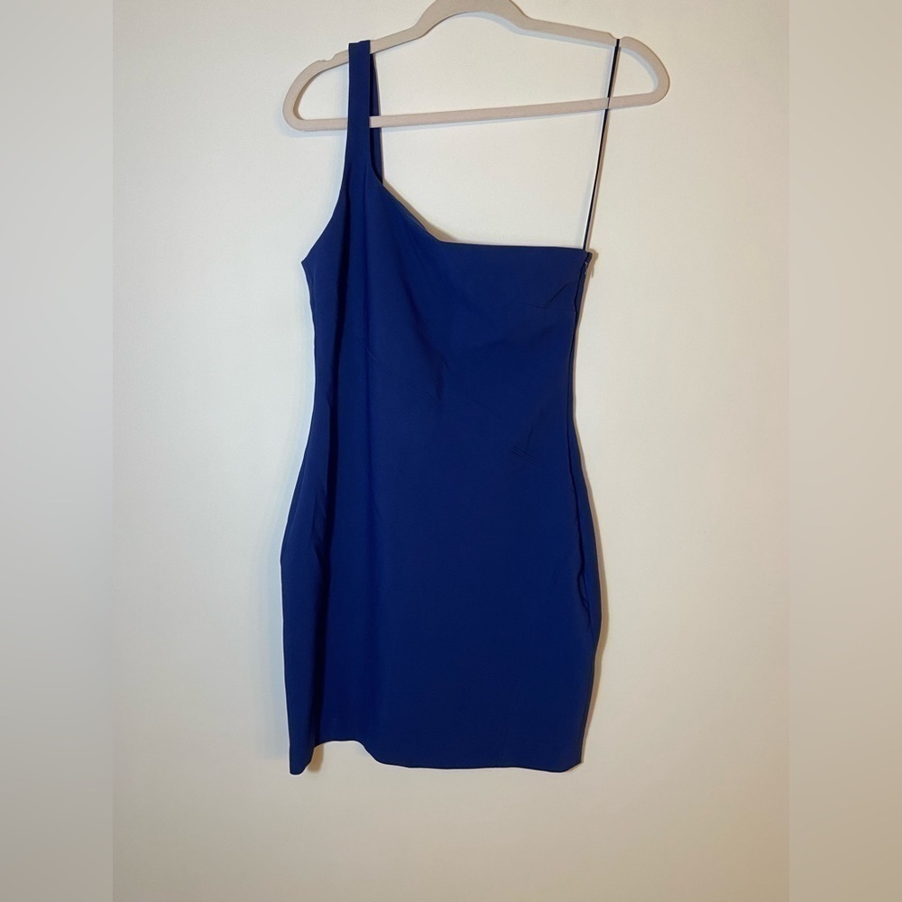 Likely One-Shoulder Royal Blue Cocktail Dress